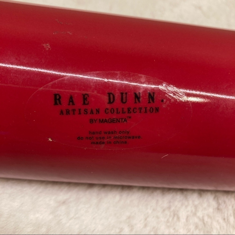 Rae Dunn Santa’s Helper Red Rolling Pin - Picture 6 of 8